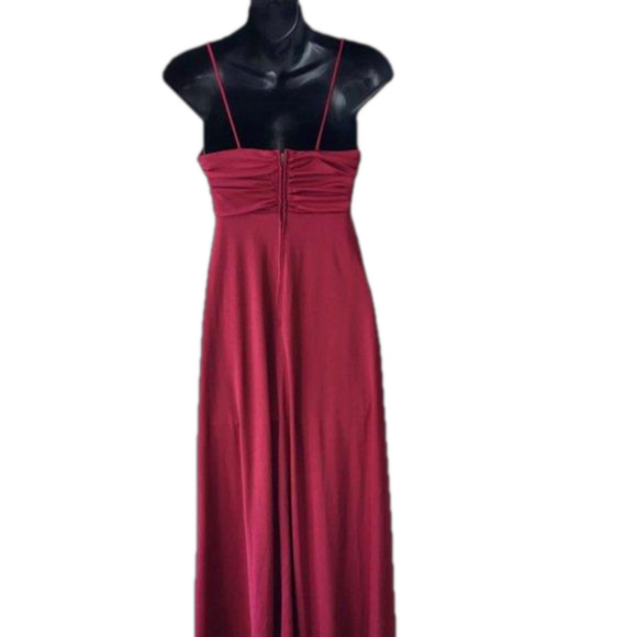 Vintage 1970s Russet/Rust Evening Dress, Sz Petite 2 - Picture 3 of 4